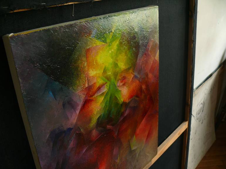 Original Abstract Portrait Painting by Plamen Makov