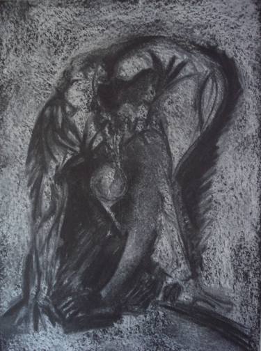 Print of Figurative Nude Drawings by Paraskevi Kapitali