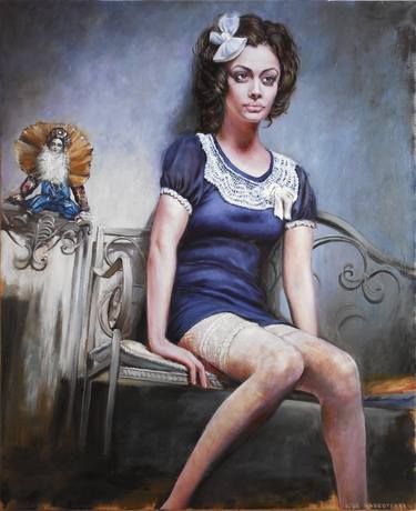 Print of Figurative Women Paintings by Igor Navrotskyi