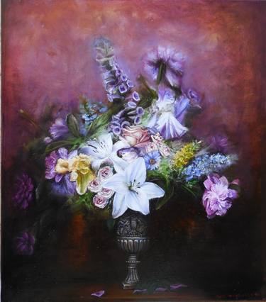 Print of Modern Floral Paintings by Igor Navrotskyi