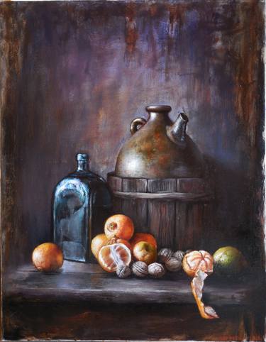 Still life with oranges thumb