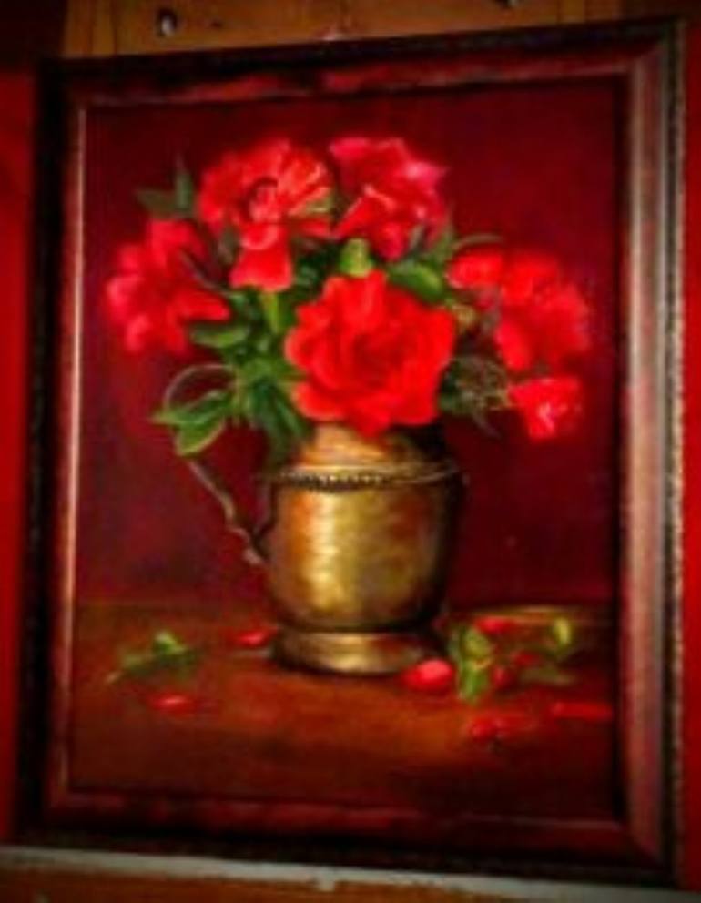 Original Fine Art Floral Painting by Judi Snyder