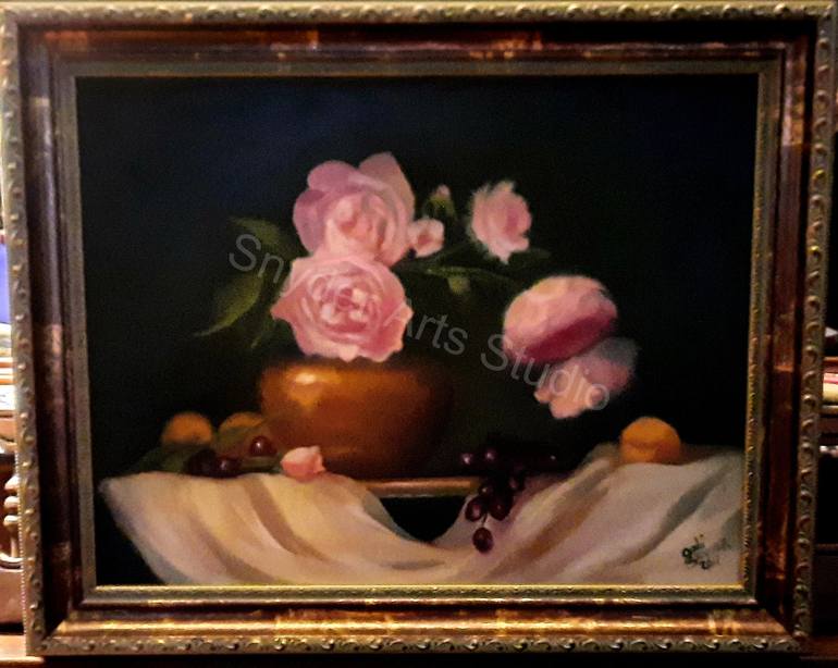Original Realism Floral Painting by Judi Snyder