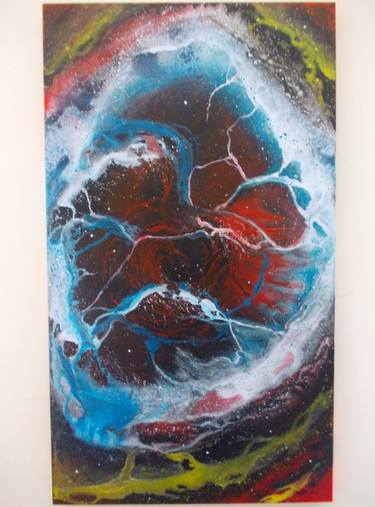Print of Abstract Outer Space Paintings by carlos teixeira