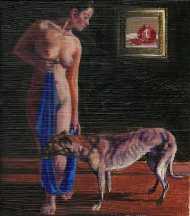 Original Nude Painting by Leonardo Soto Calquín