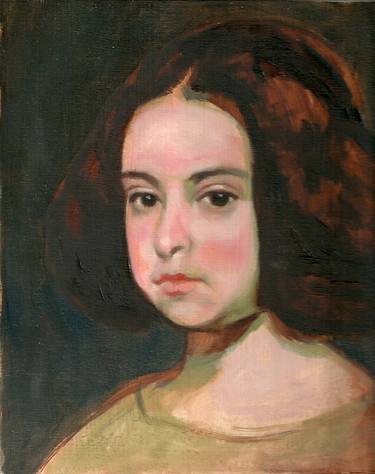 Original Portrait Painting by Leonardo Soto Calquín