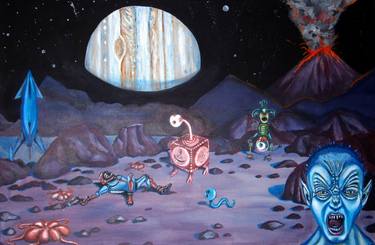 Original Surrealism Science/Technology Paintings by Chris Benice