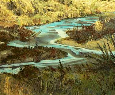 Original Figurative Landscape Painting by Robert Keseru
