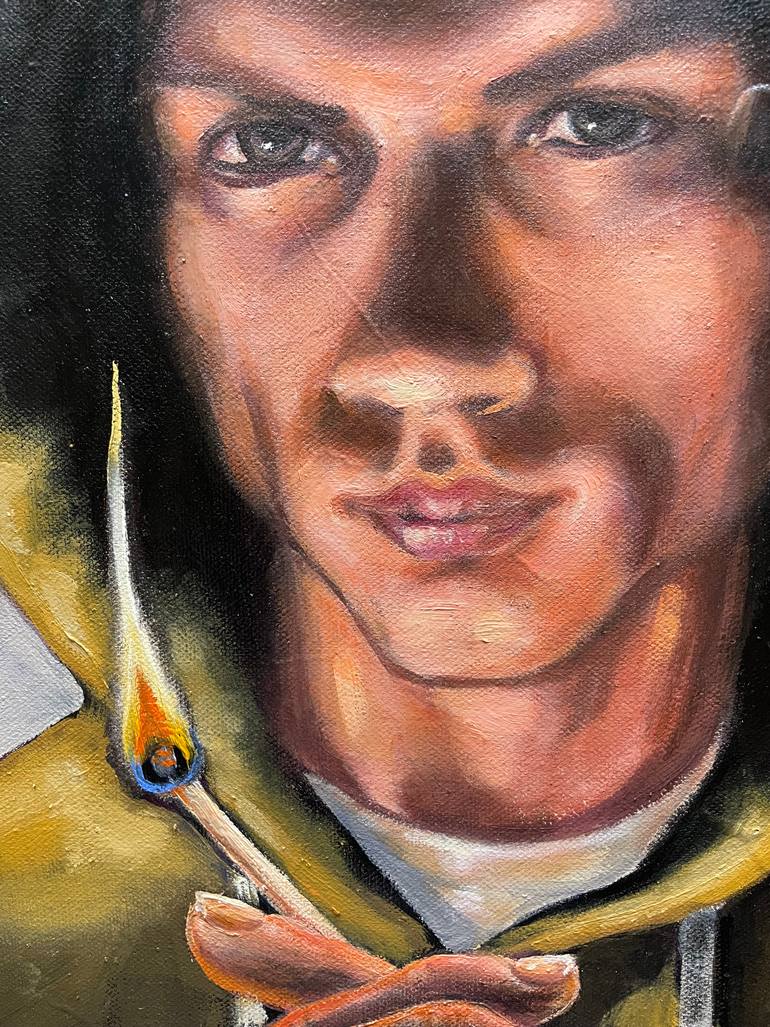Original Baroque Men Painting by Robert Inestroza