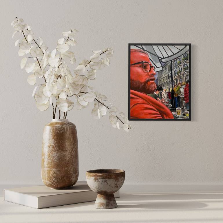 Original Fauvism People Painting by Robert Inestroza