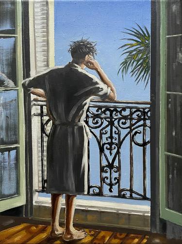 Original Figurative Home Painting by Robert Inestroza