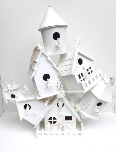 Original Conceptual Home Sculpture by Robert Inestroza