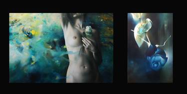 Original Figurative Nude Paintings by Raluca Ioana Misca