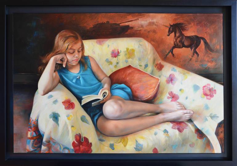 Original Figurative Portrait Painting by Raluca Ioana Misca