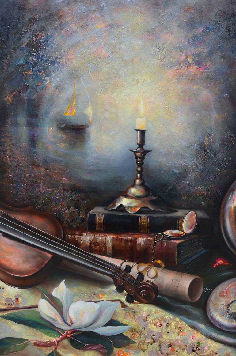 Original Figurative Music Painting by Raluca Ioana Misca