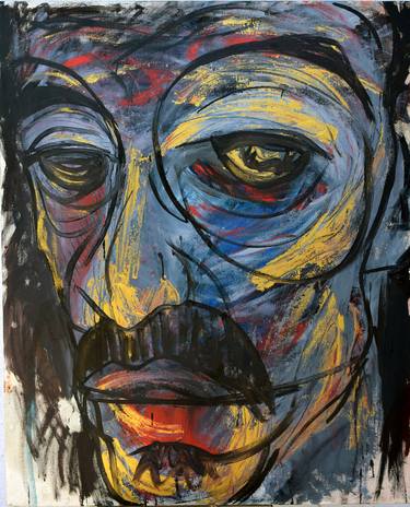 Original Expressionism Portrait Paintings by Eiad Oraby