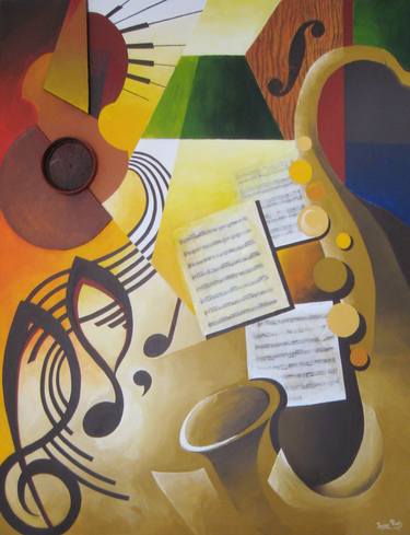 Original Music Paintings by Javier Pavón
