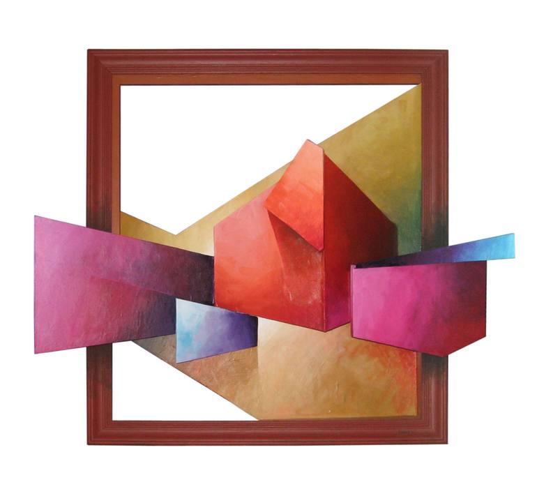 Original Cubism Geometric Sculpture by Javier Pavón
