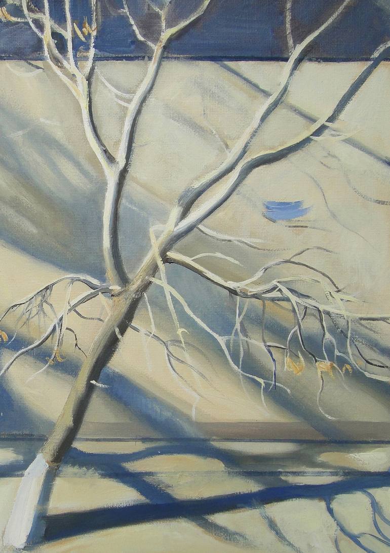 Original Fine Art Tree Painting by Ekaterina Lutokhina