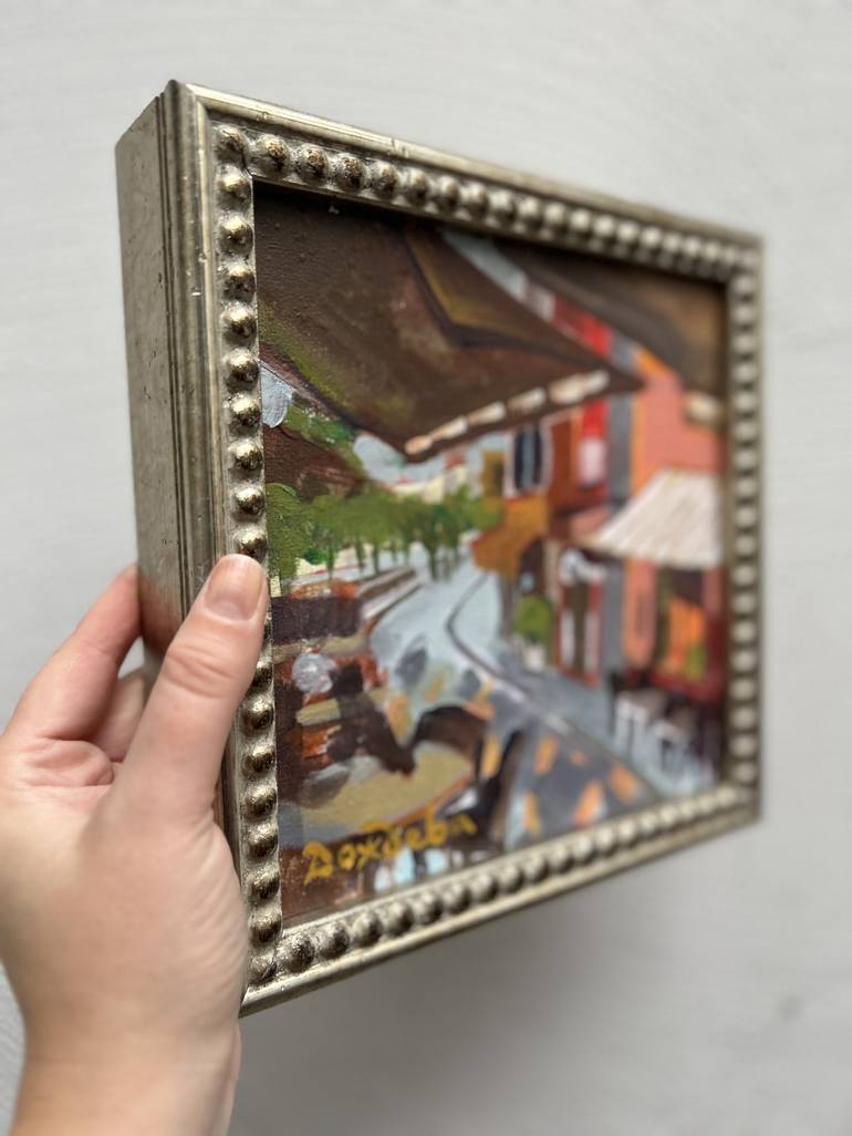 Original Post-impressionism Cities Painting by Natalja Dozdeva