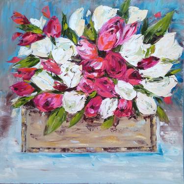 Original Abstract Floral Paintings by Emma Bell