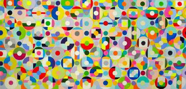 Original Abstract Geometric Paintings by Benna Holden