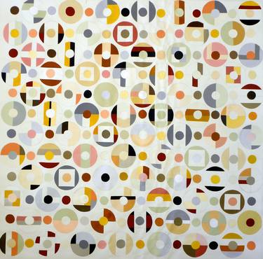 Original Abstract Geometric Paintings by Benna Holden