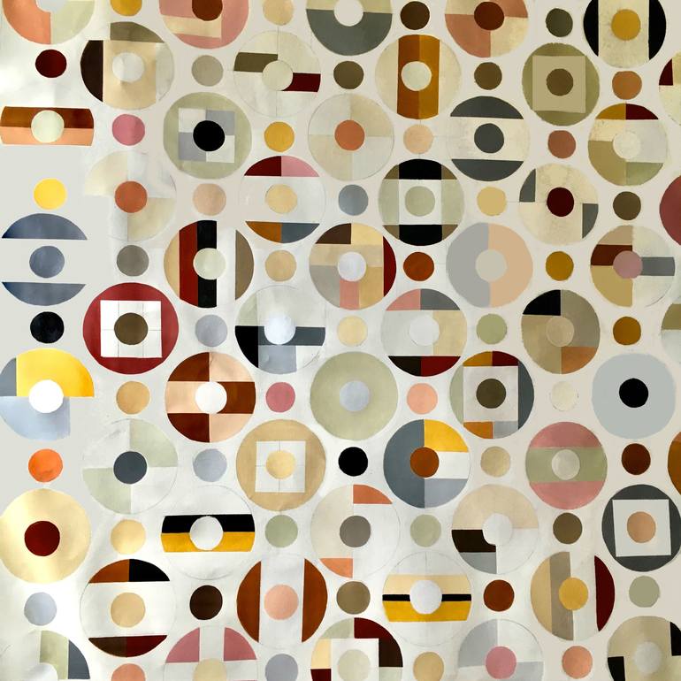 Original Abstract Geometric Painting by Benna Holden