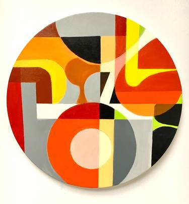 Original Abstract Geometric Paintings by Benna Holden