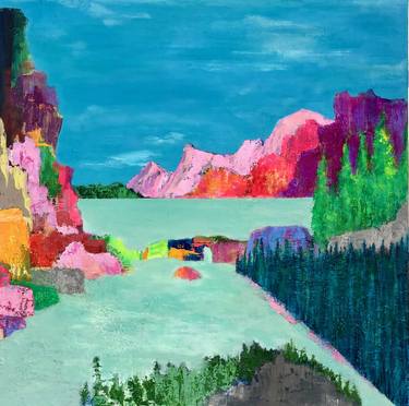 Original Abstract Landscape Painting by Benna Holden