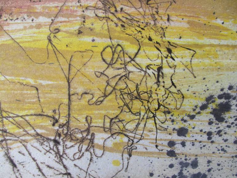 Original Abstract Expressionism Abstract Painting by Mehdi Saadeti