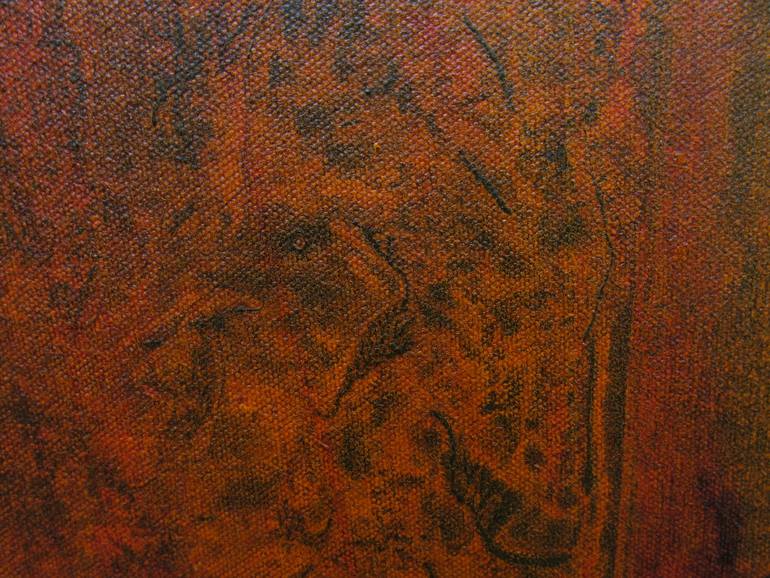 Original Abstract Expressionism Abstract Painting by Mehdi Saadeti