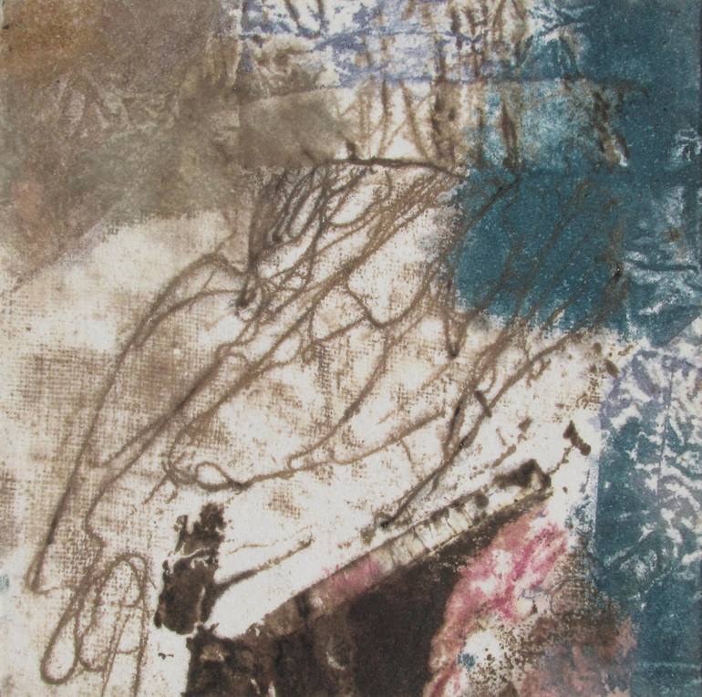 Original Abstract Expressionism Abstract Painting by Mehdi Saadeti