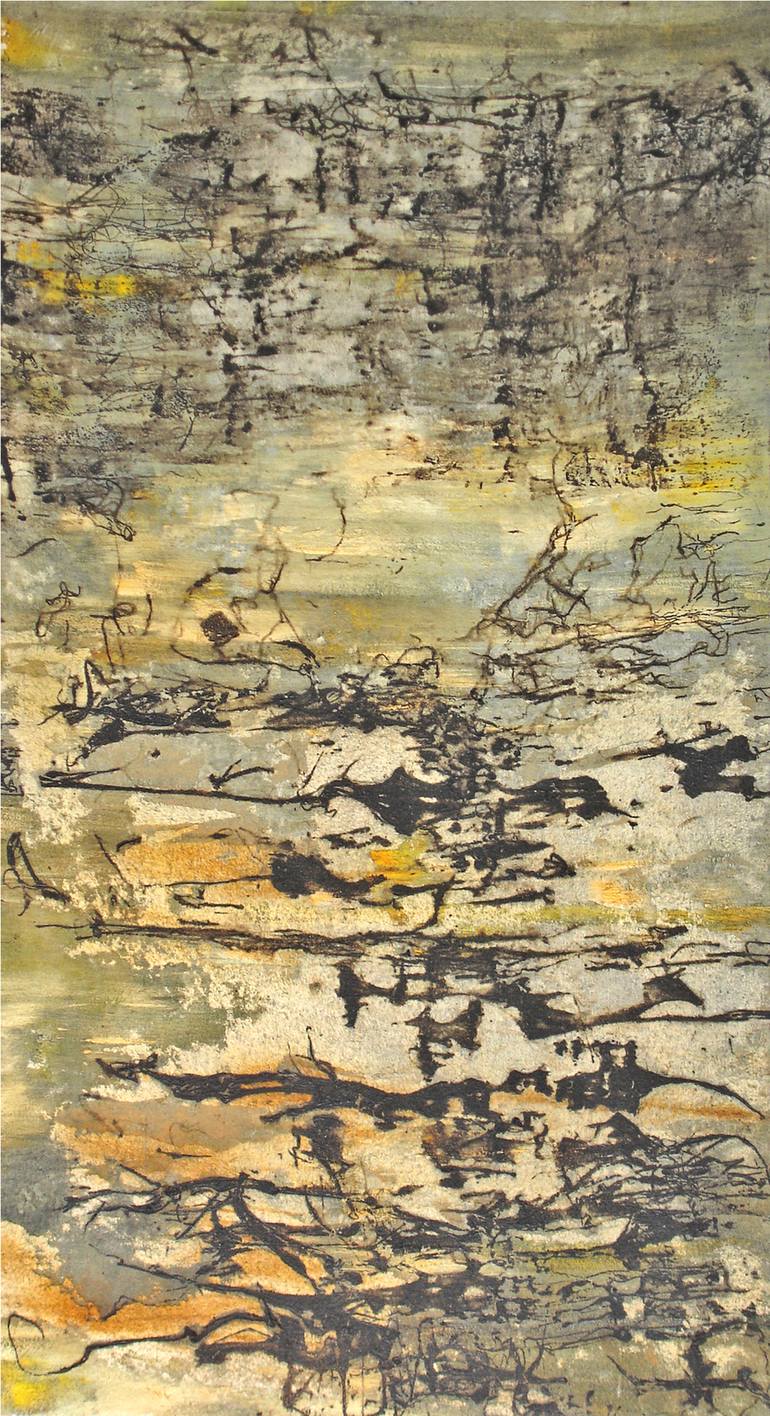 Original Abstract Expressionism Abstract Paintings by Mehdi Saadeti