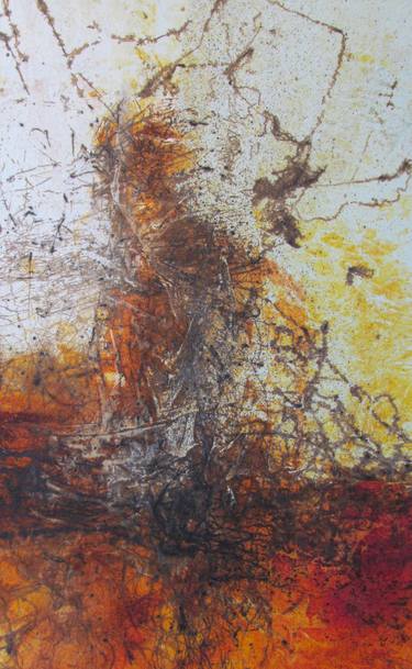 Original Abstract Expressionism Abstract Paintings by Mehdi Saadeti