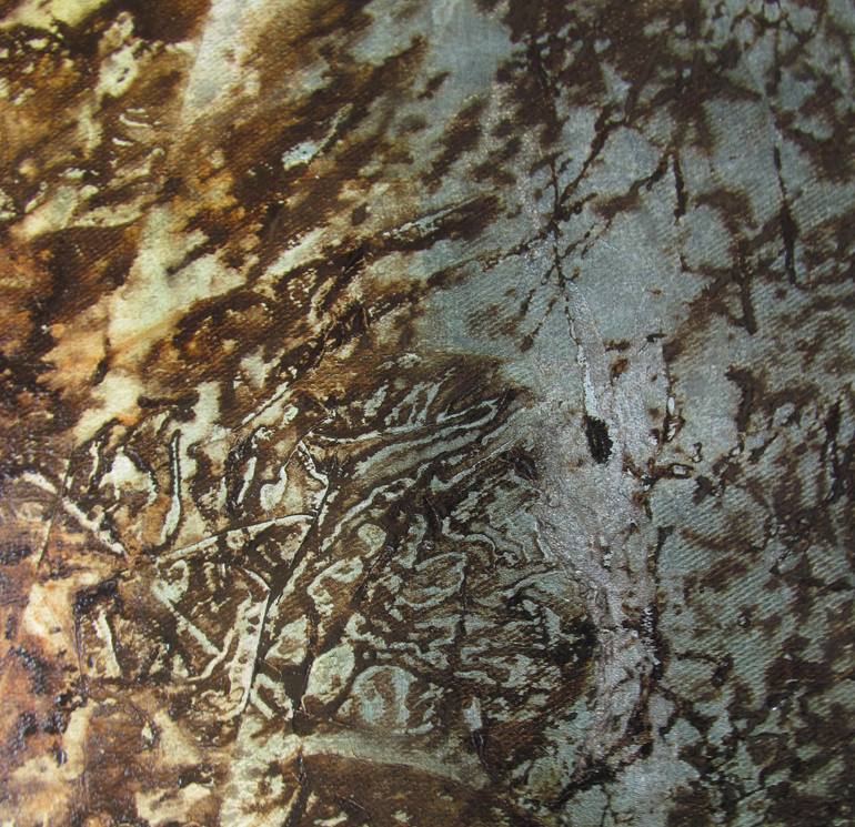 Original Abstract Expressionism Abstract Painting by Mehdi Saadeti