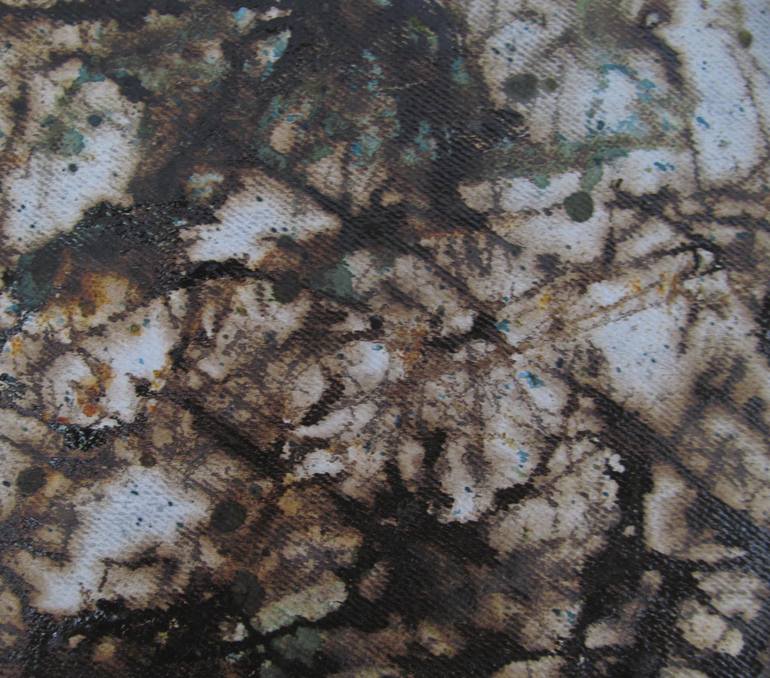 Original Abstract Expressionism Abstract Painting by Mehdi Saadeti