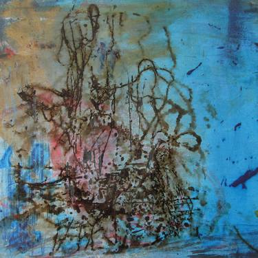 Original Abstract Expressionism Abstract Paintings by Mehdi Saadeti