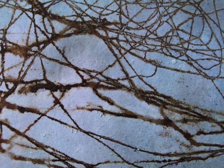 Original Abstract Expressionism Abstract Painting by Mehdi Saadeti