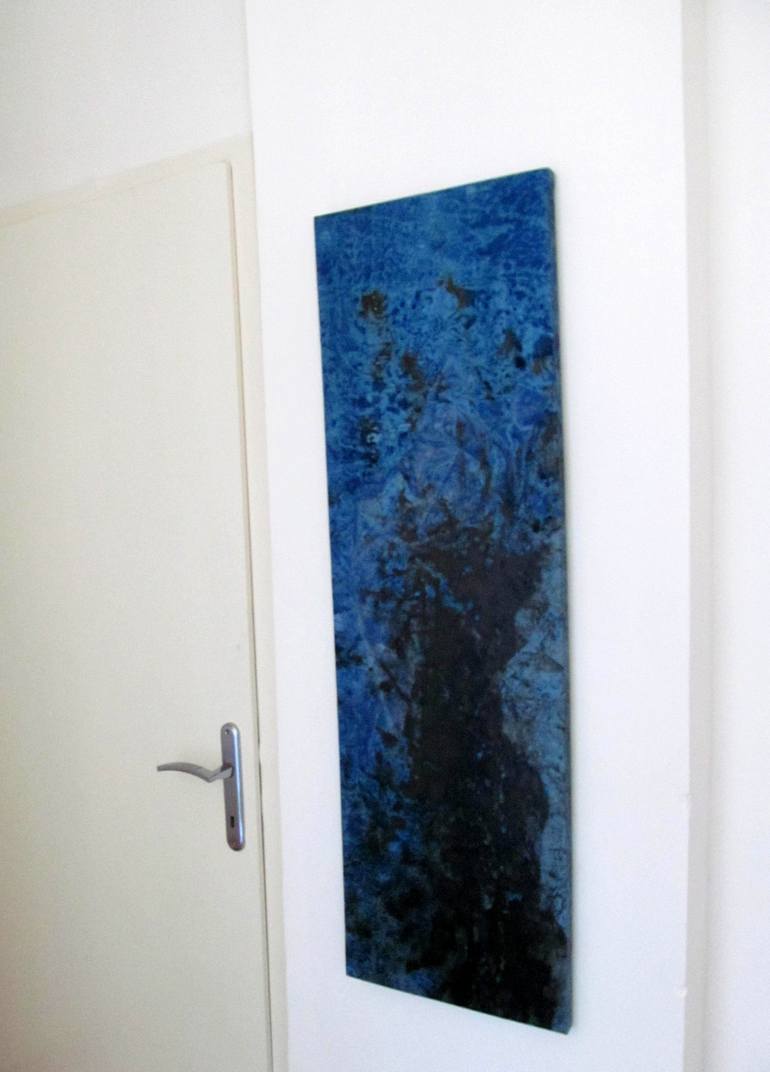 Original Abstract Expressionism Abstract Painting by Mehdi Saadeti