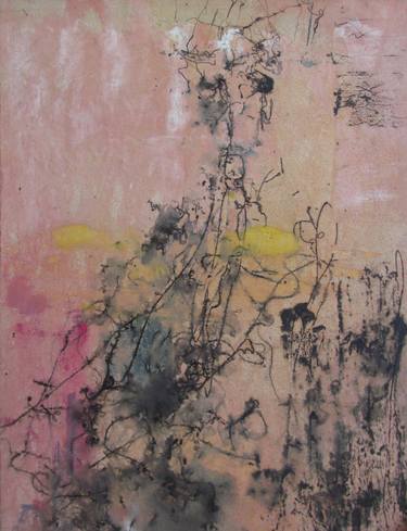 Original Abstract Expressionism Abstract Paintings by Mehdi Saadeti