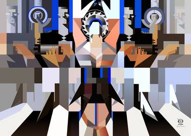 Print of Figurative Geometric Digital by Zelko Radic Bfvrp