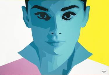 Audrey Hepburn Acrylic Painting thumb