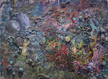 Original Surrealism Abstract Collage by Megan Ashman