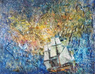 Print of Boat Collage by Megan Ashman