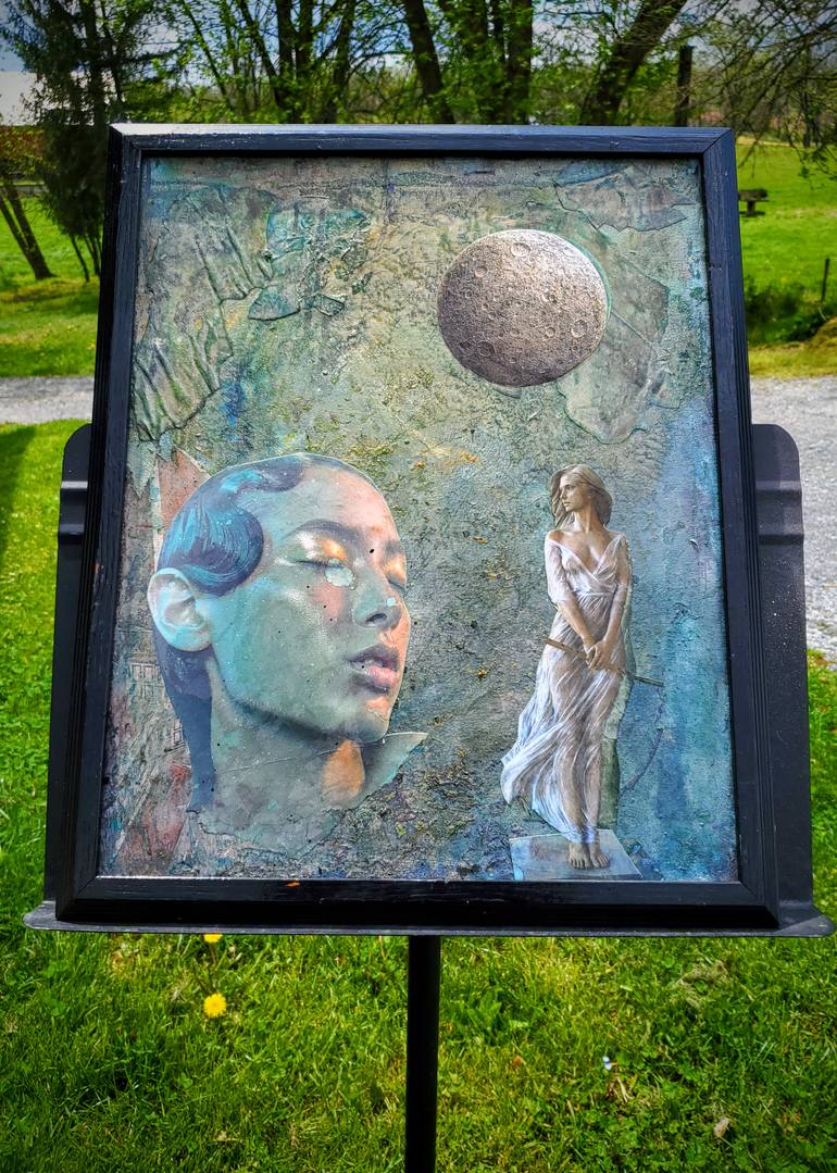 Original Art Deco People Collage by Megan Ashman