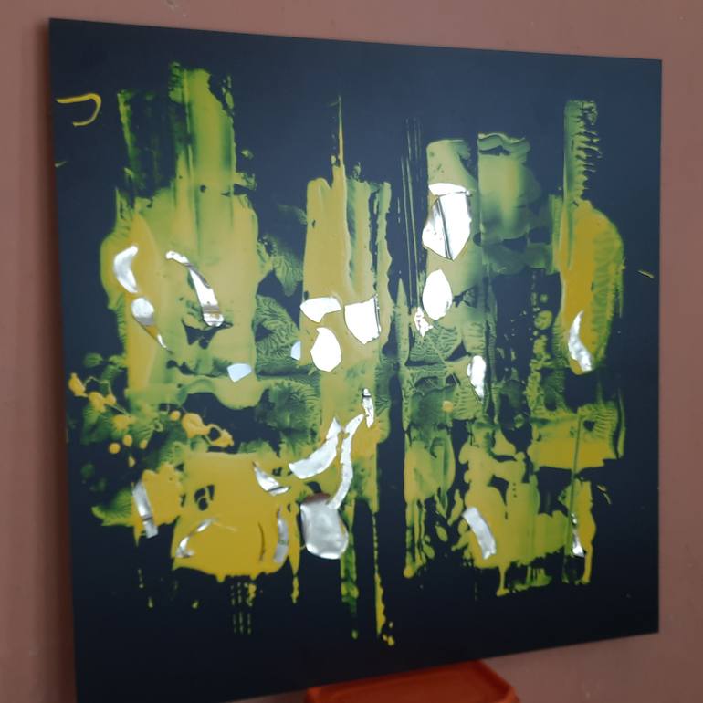 Original Abstract Expressionism Abstract Collage by Yu Polch