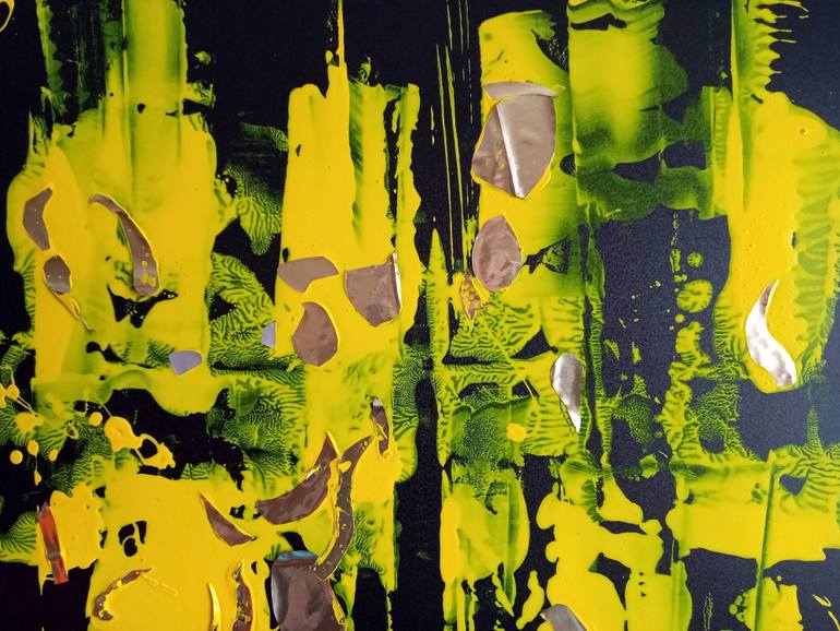 Original Abstract Expressionism Abstract Collage by Yu Polch