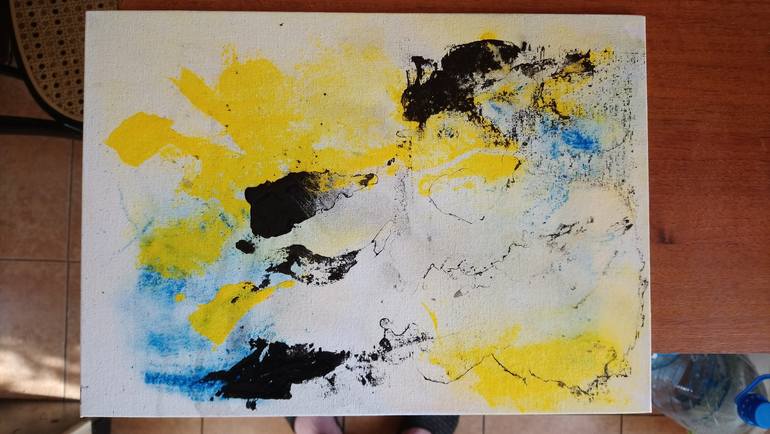 Original Abstract Expressionism Abstract Painting by Yu Polch