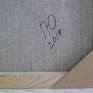 Yu Polch Pan 11 Abstract Painting: artist' sign on the back
